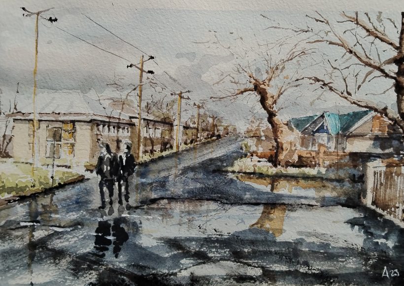 Novomykolaivka, passeggiata